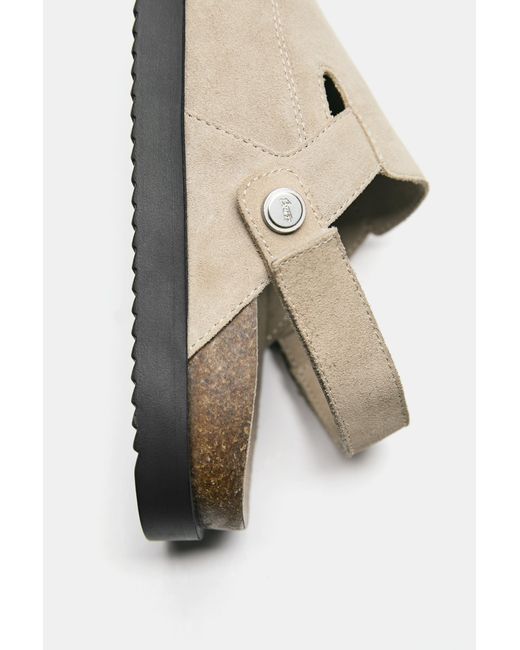 Pull&Bear Clogs Mit Lederriemen Stwd in White für Herren
