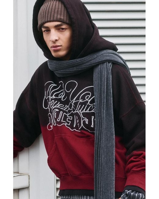 Pull&Bear Stwd Embroidered Hoodie for men