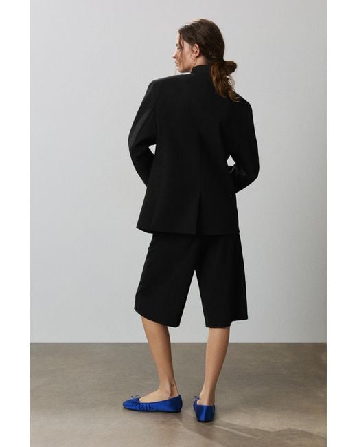 Pull&Bear Zwarte Blazer Met Overslag in het Black