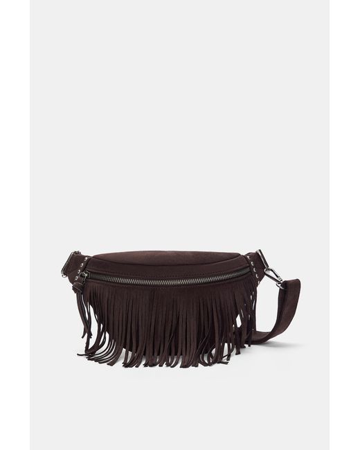 Pull&Bear Brown Gürteltasche Mit Fransen
