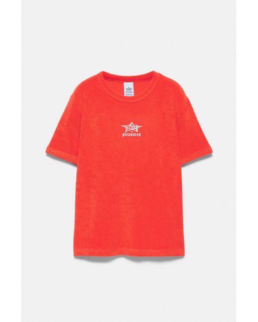 Pull&Bear Red Pleasures X Stwd Towelling T-Shirt for men