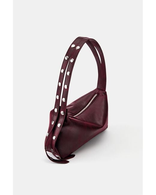 Borsa A Spalla Con Borchie di Pull&Bear in Blue
