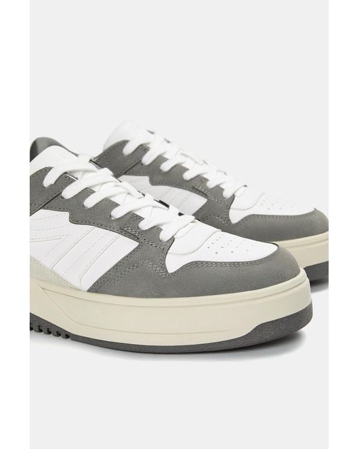 Pull&Bear Sneaker Mit Dicker Sohle in White für Herren
