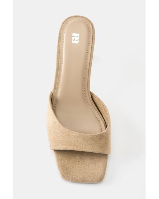 Pull&Bear Blue Mules Mit Absatz