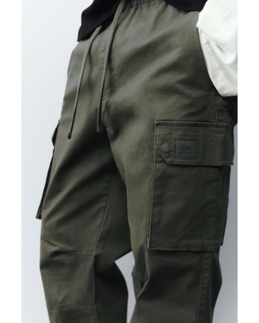 Pull&Bear Cargo Joggingbroek in het Black voor heren