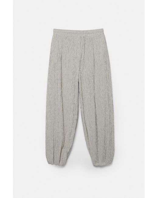 Pull&Bear Pofbroek Met Ruitprint in het Multicolor