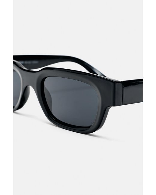 Pull&Bear Black Resin Sunglasses for men