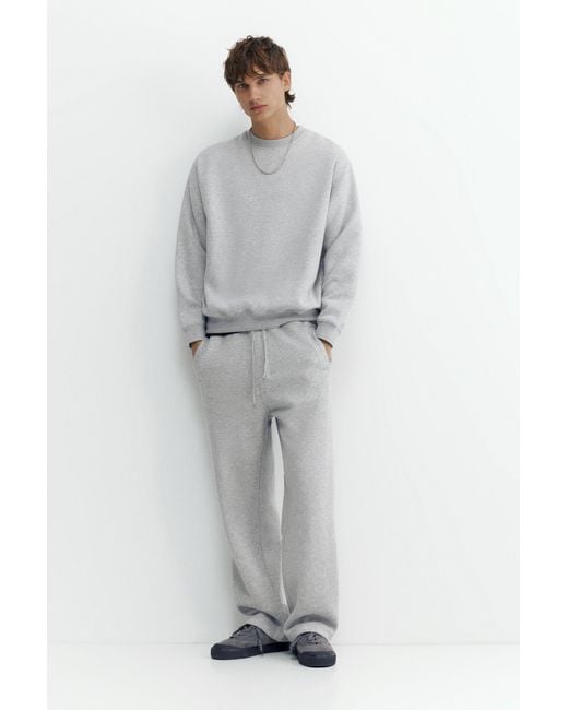 Pull&Bear Gray Relaxed Fit Sweatshirt for men