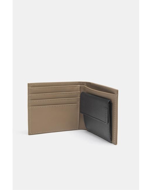 Pull&Bear White Rubberised Wallet for men