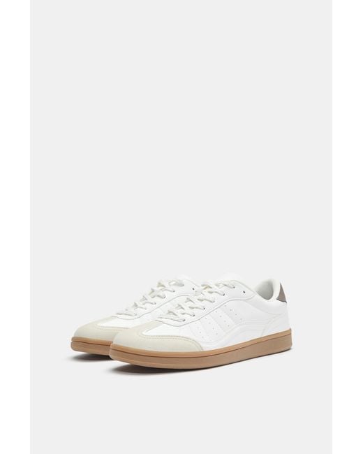 Pull&Bear White Casual Trainers
