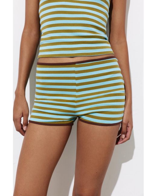 Short À Rayures Côtelées Pull&Bear en coloris Blue
