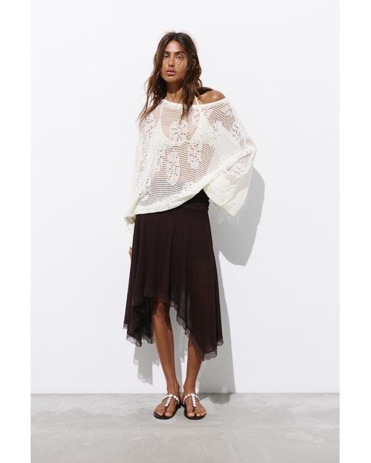 Pull&Bear Black Cutwork Jumper
