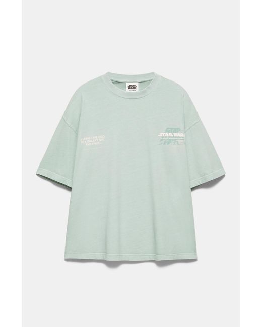 Pull&Bear Star Wars T-Shirt in het Green voor heren