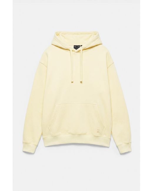 Pull&Bear Natural Basic Hooded Sweatshirt for men