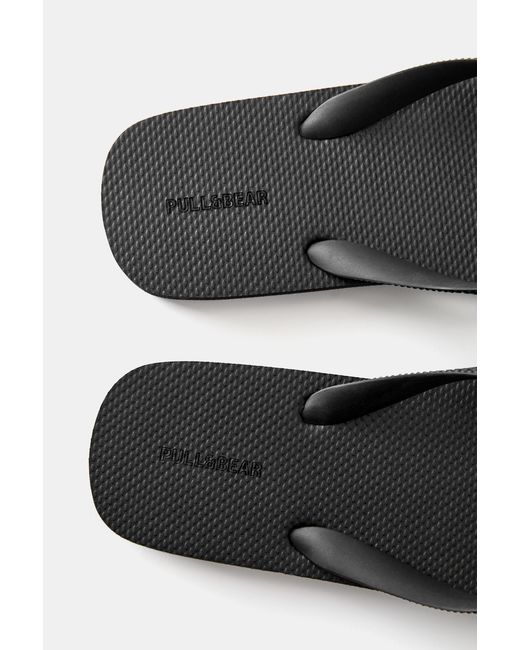 Pull&Bear White Strappy Sandals for men