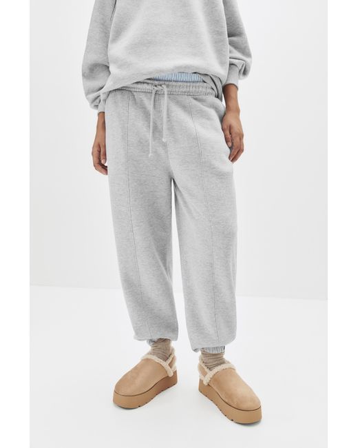 Pull&Bear Gray Cuffed Tracksuit Bottoms