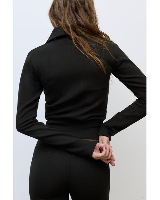Pull&Bear Black Zip-Up Jacket
