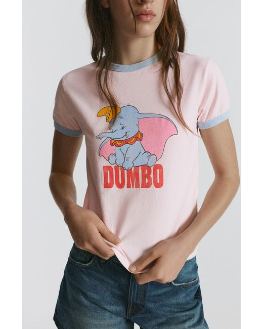T-Shirt Regular Dumbo Pull&Bear en coloris Pink