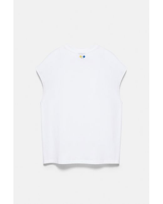 Pull&Bear Gray Boxy-Fit Graphic Tank Top for men