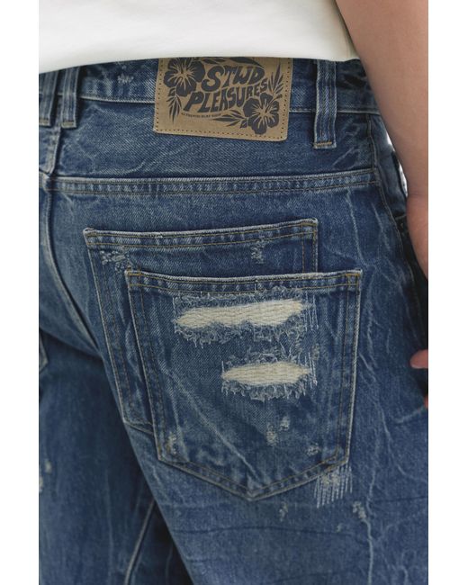 Pull&Bear Blue Pleasures X Stwd Jeans for men