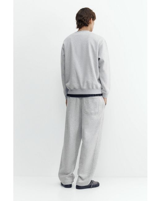 Pull&Bear Gray Relaxed Fit Sweatshirt for men