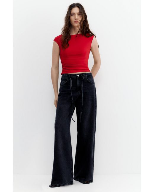 Pull&Bear Gathered Asymmetric Top