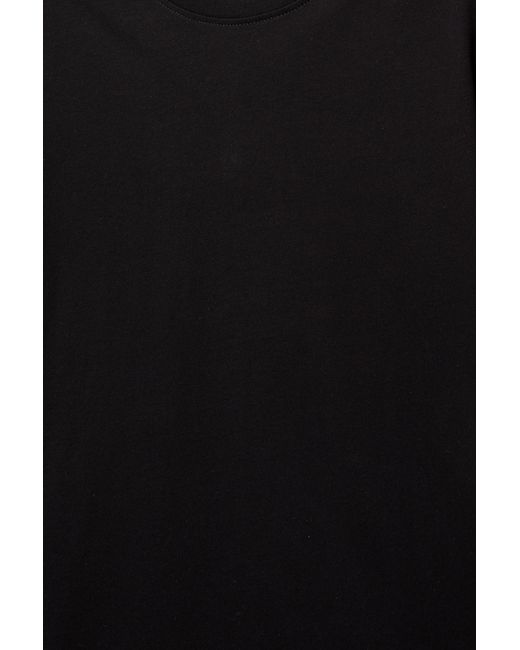 Pull&Bear Black Basic Short Sleeve Cotton T-Shirt for men