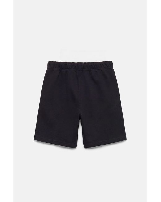 Pull&Bear Black Bermuda Shorts With Elasticated Waistband