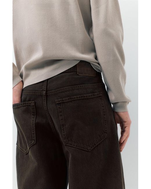 Pull&Bear Gray Wide-Leg Jeans for men