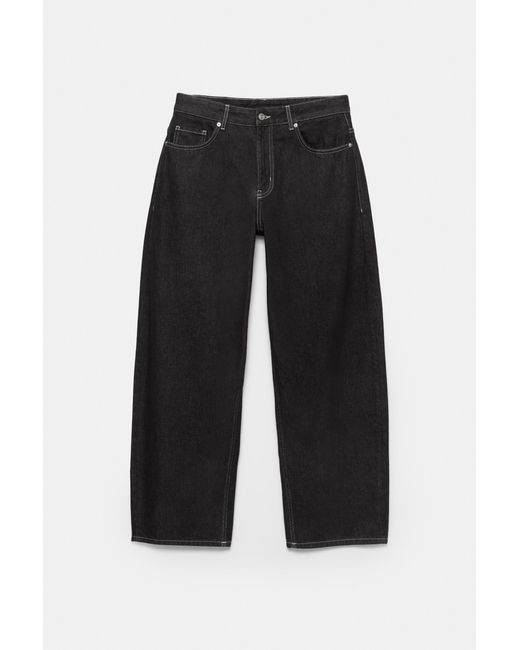 Pull&Bear Black Baggy Balloon Jeans for men
