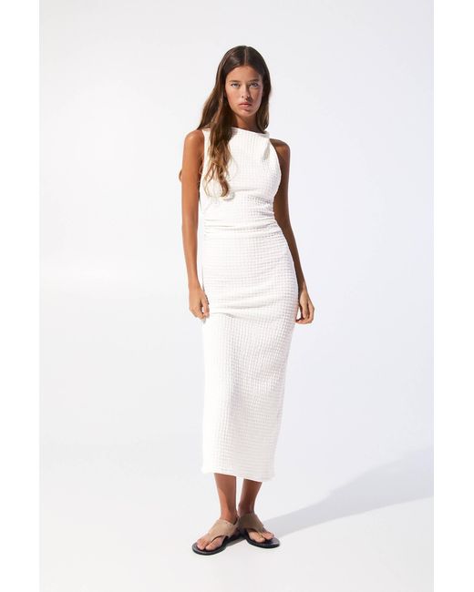 Pull&Bear White Midikleid