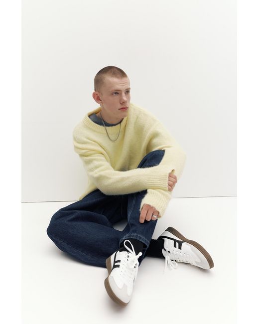 Pull&Bear White Retro Trainers for men