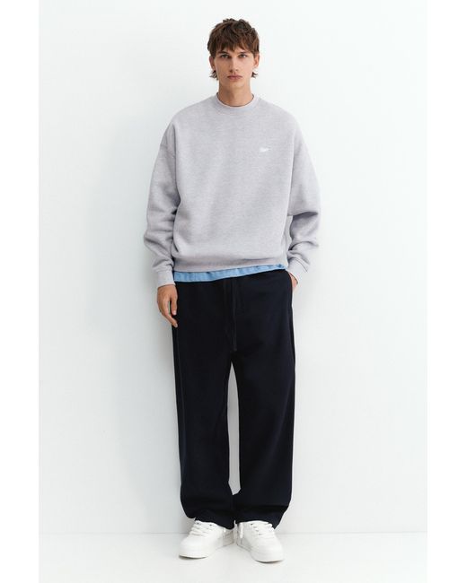 Pull&Bear Boxy Stwd-Sweater in het White voor heren