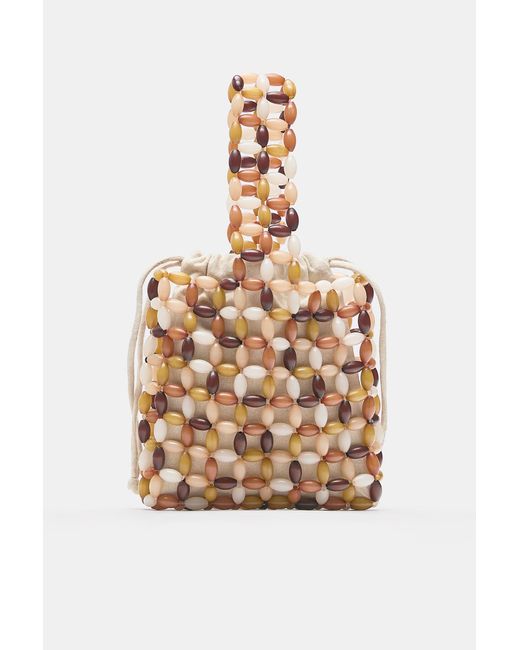 Pull&Bear Black Beaded Handbag