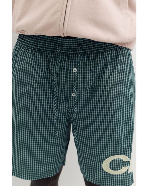 Pull&Bear Multicolor Checked Bermuda Shorts With Graphic for men