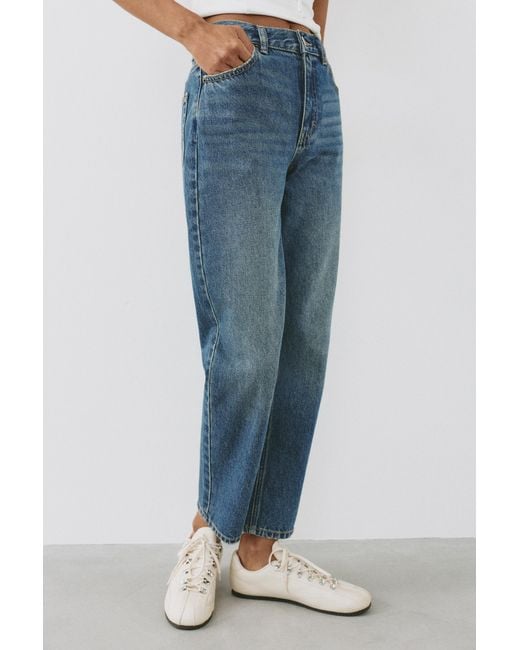 Pull&Bear Blue High-Waist Mom Jeans