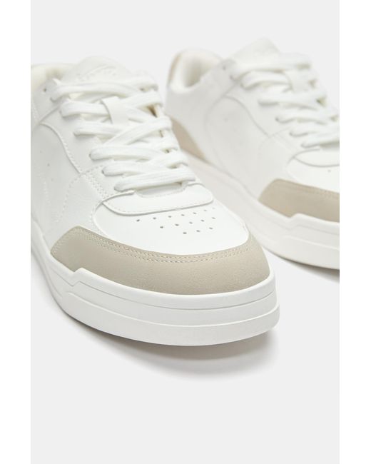 Pull&Bear Black Stwd Multi-Piece Trainers for men