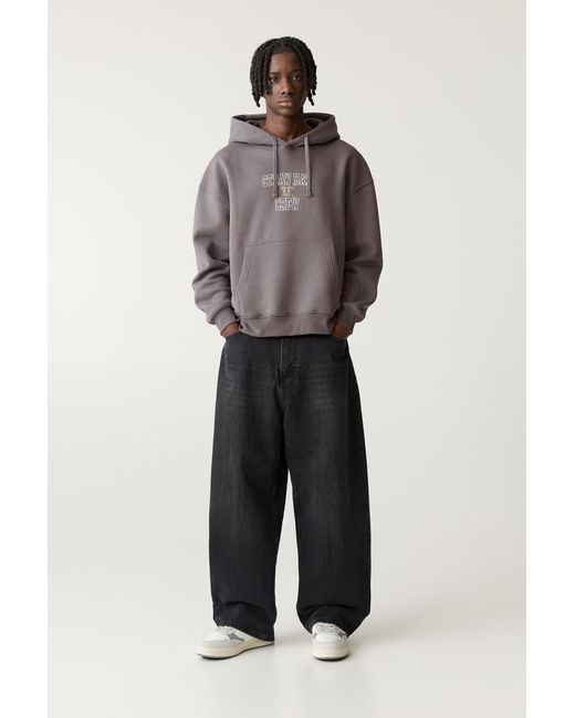 Pull&Bear Gray One Piece Luffy Hoodie for men