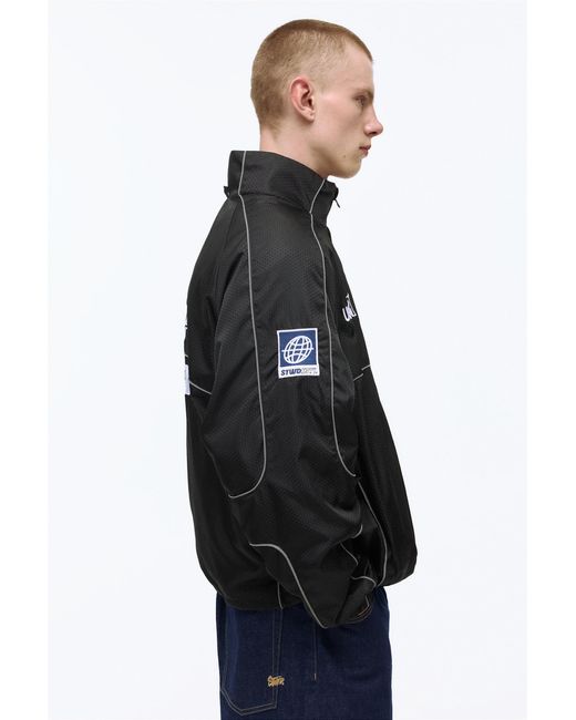 Pull&Bear Black Stwd Contrast Seam Jacket for men