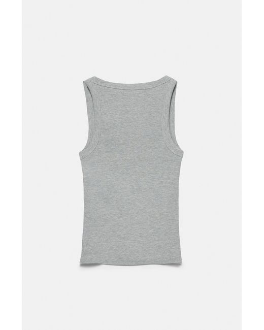 Pull&Bear Basic Tanktop in het Multicolor