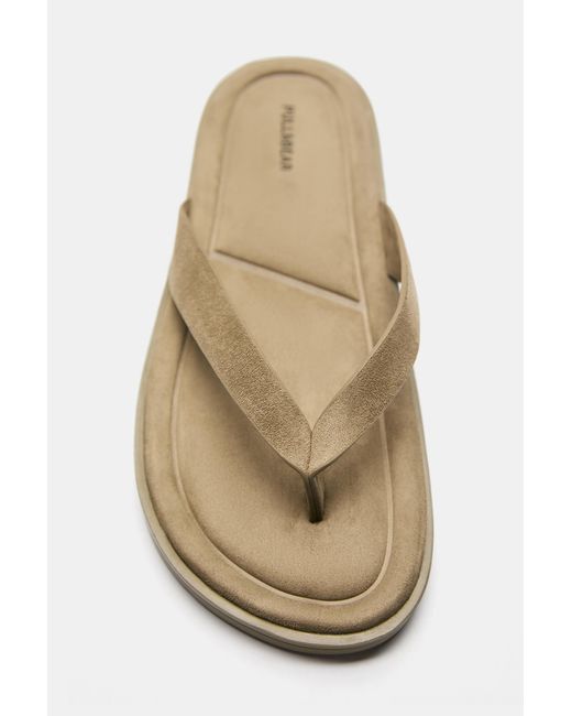 Pull&Bear Blue Flat Sandals for men