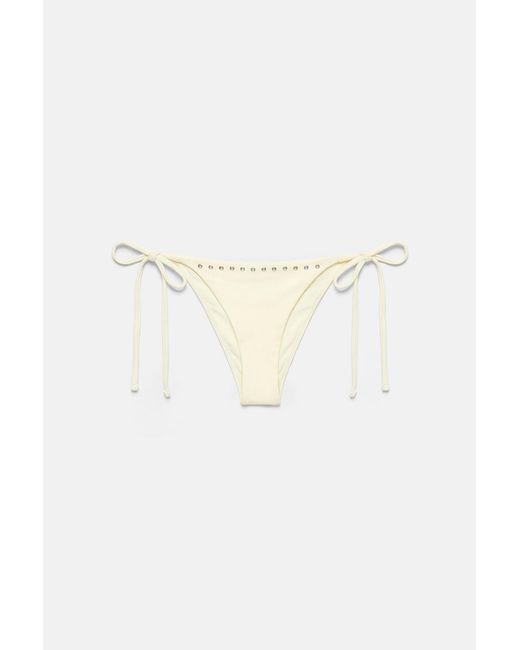 Pull&Bear Brown Studded Bikini Top