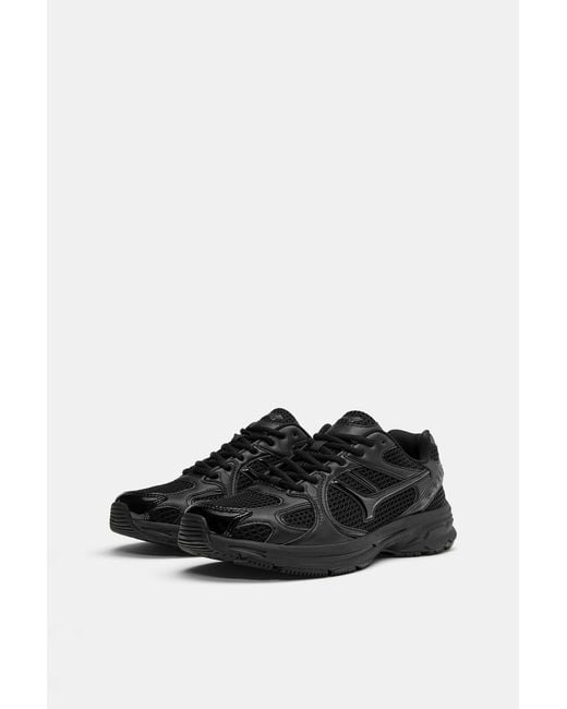 Pull&Bear Black Multi-Piece Trainers for men
