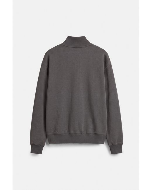 Sweat Col Zippé Pull&Bear pour homme en coloris Gray