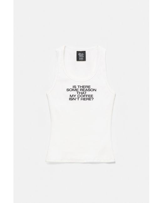 Pull&Bear White The Devil Wears Prada Tank Top