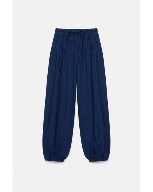 Pull&Bear Pofbroek in het Blue