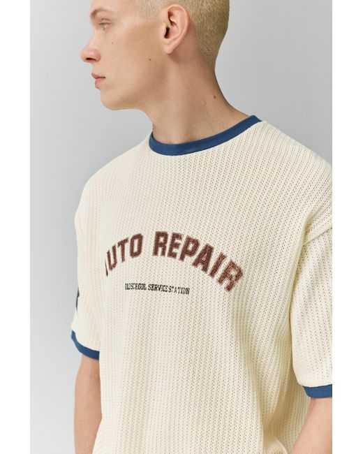 Pull&Bear Kurzarm-Pullover Mit Grafik in Gray für Herren