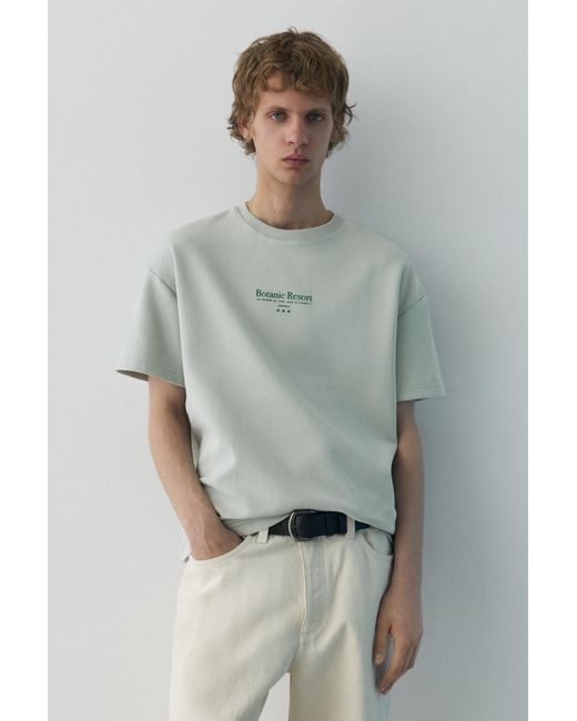 Sweat Manches Courtes Graphique Pull&Bear pour homme en coloris Green