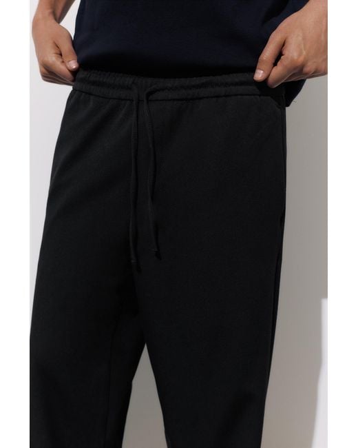 Pull&Bear Black Tailored Fit Joggers for men