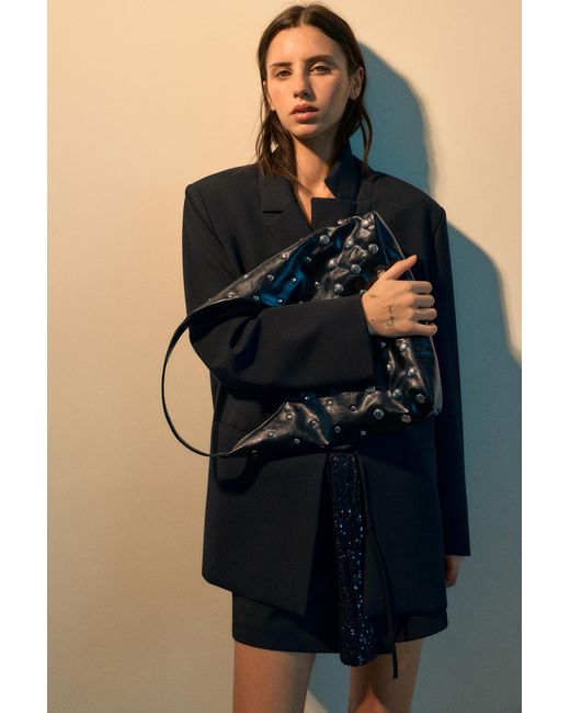 Pull&Bear Shopper Met Studs in het Blue